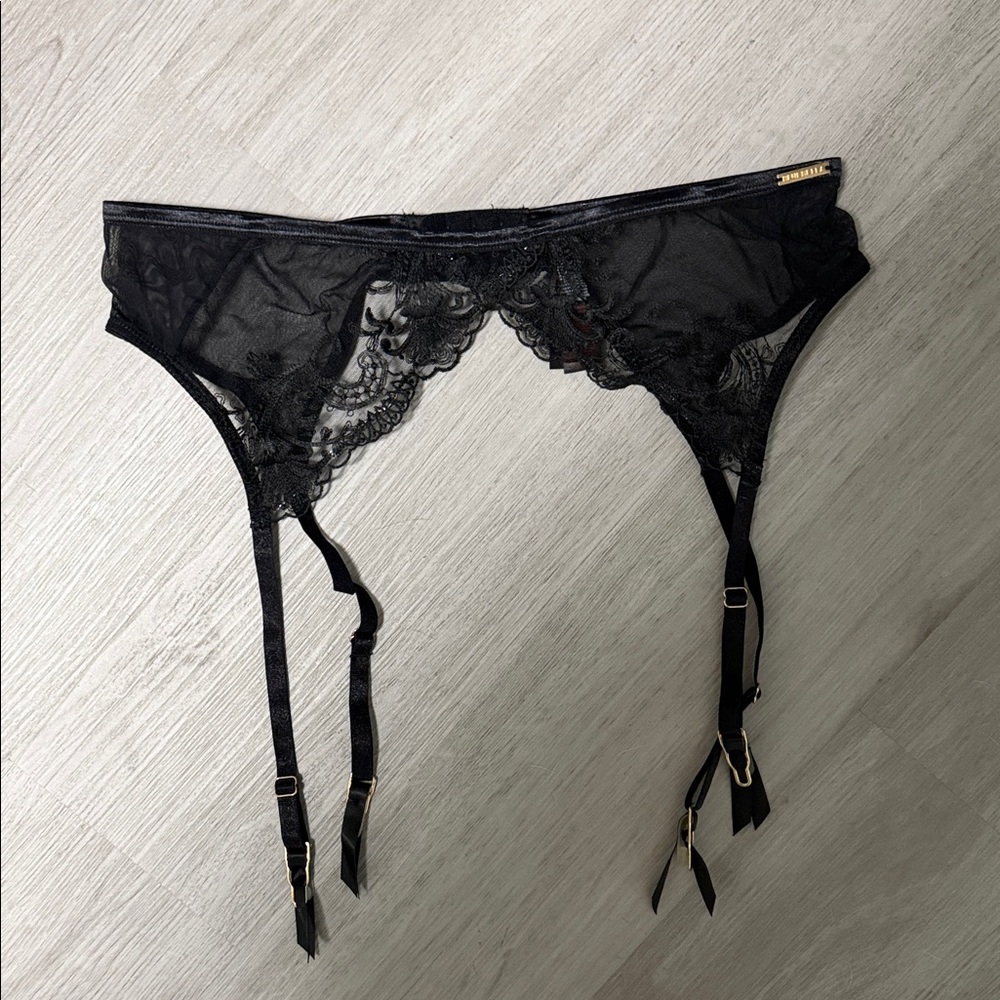 Bluebella Black Lace Garter Belt